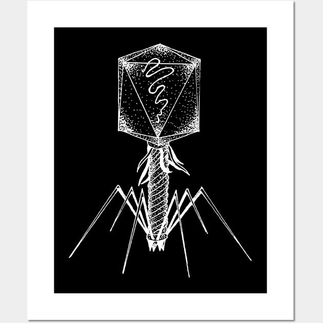 Badass Bacteriophage Wall Art by Geektopia